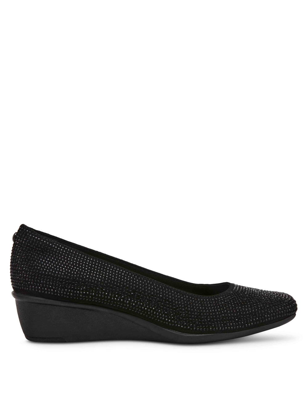 Wisher Crystal Wedge - Anne Klein Black Crystal