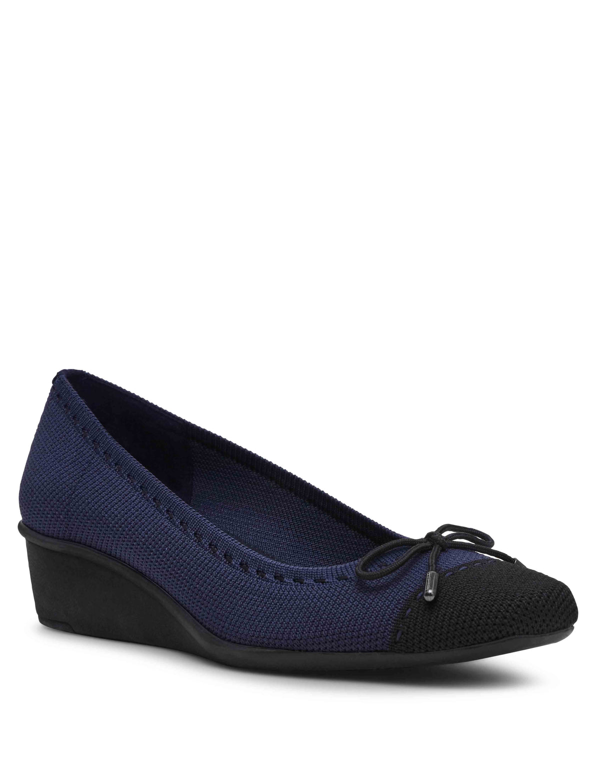 Wesson Wedge - Anne Klein Navy/Blk