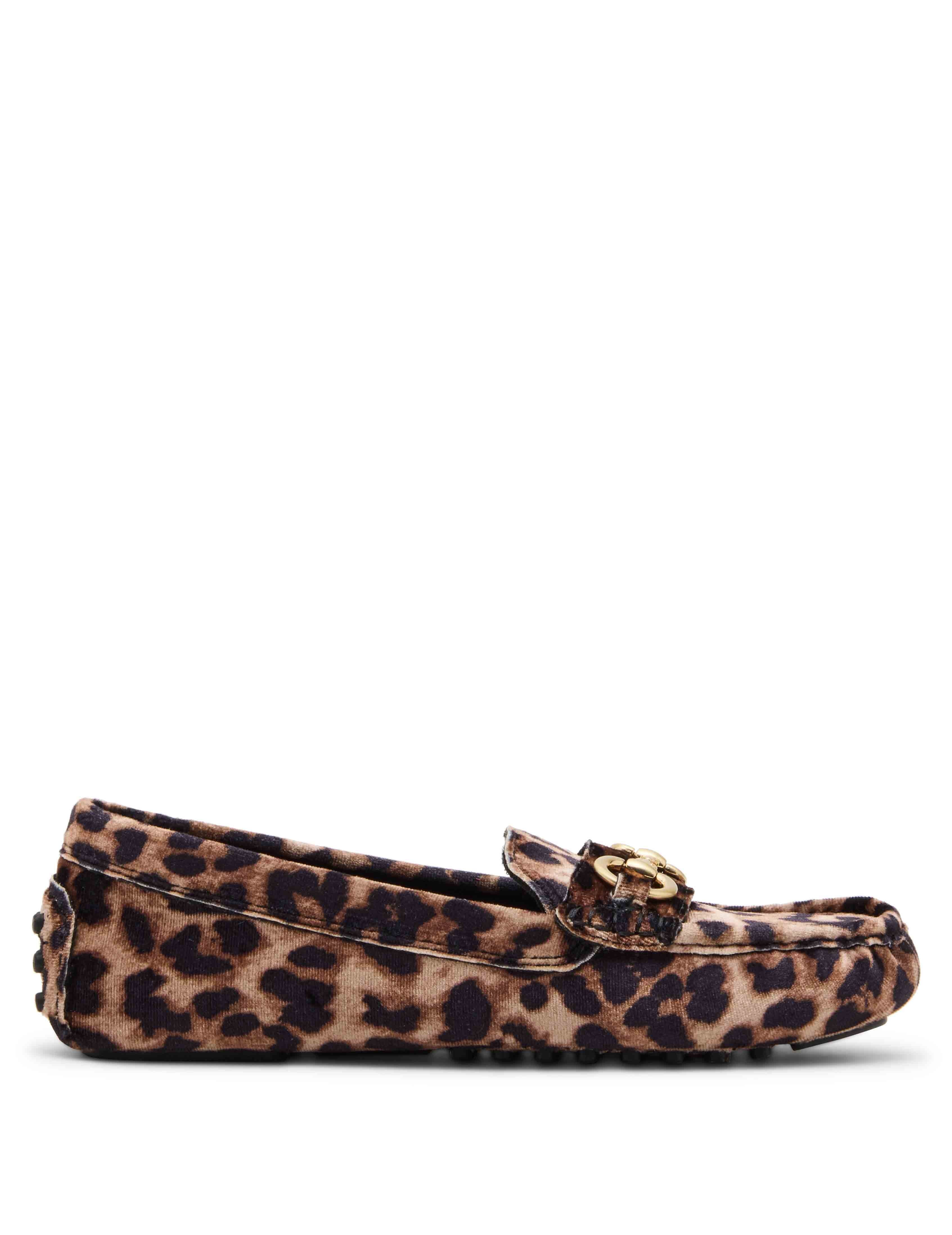 Chrystie Leopard Print Moccasin Loafer - Anne Klein Leopard