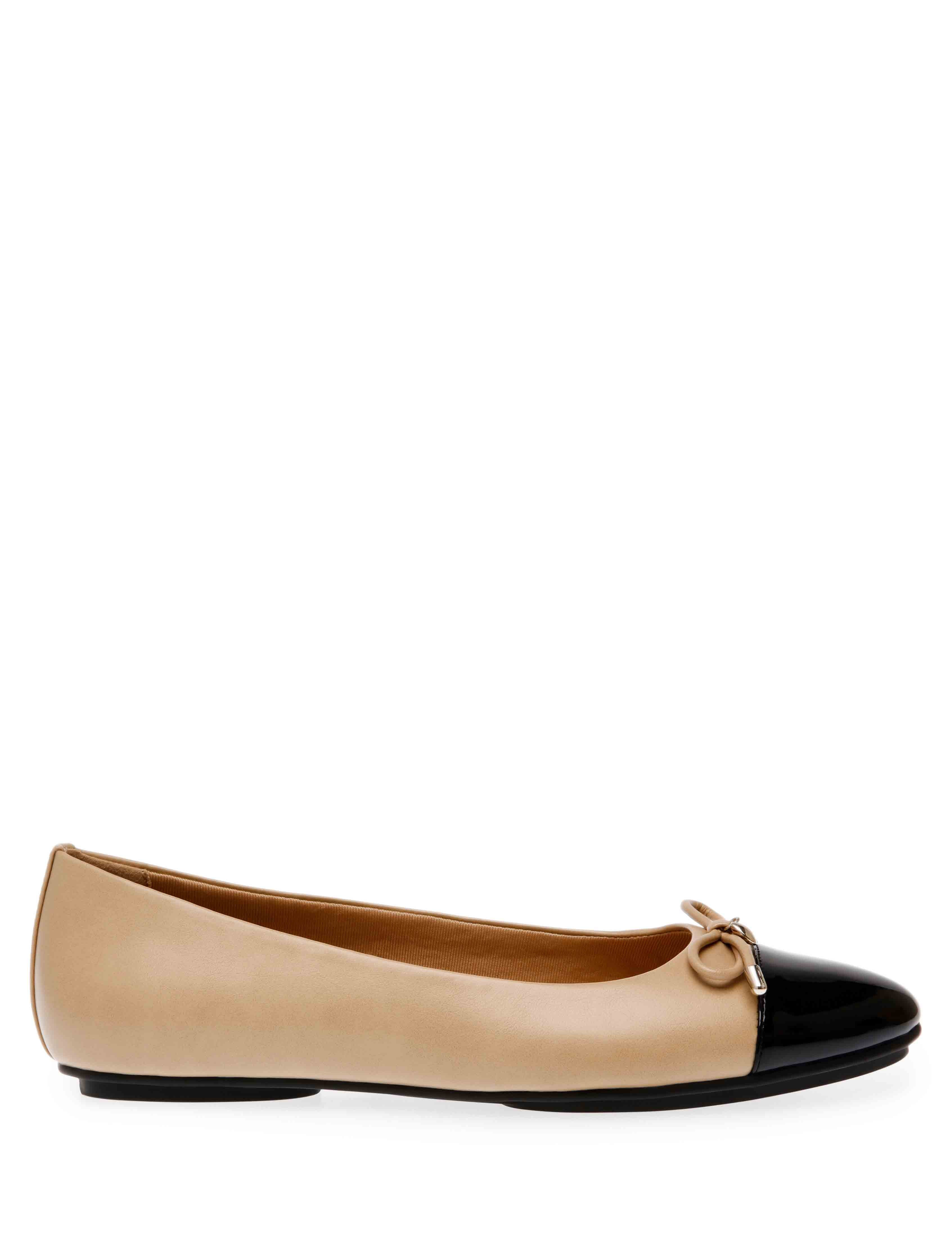 Anne Klein Luci Flat - Anne Klein Nude-Black