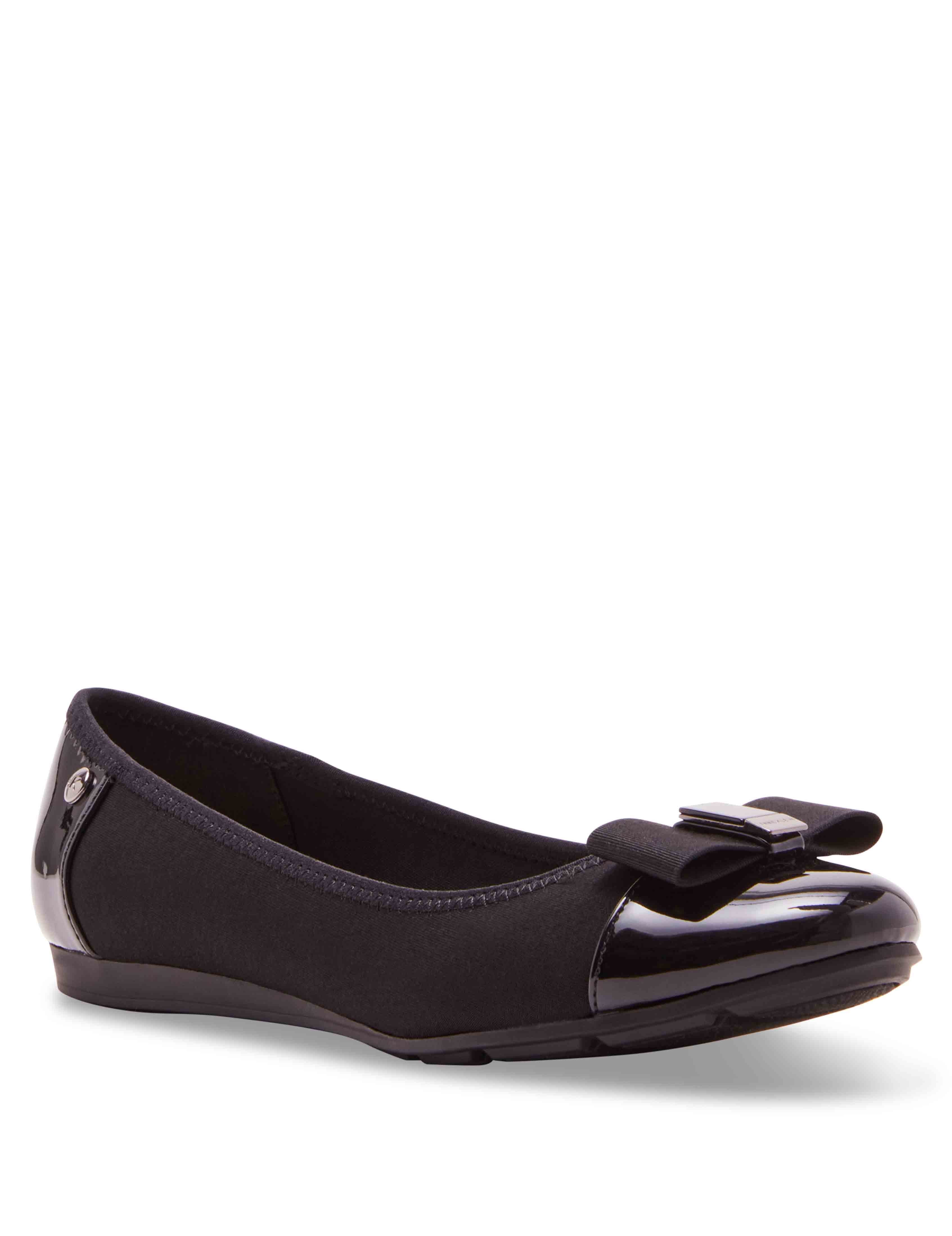 Anne Klein Alive Flat - Anne Klein Black Fabric