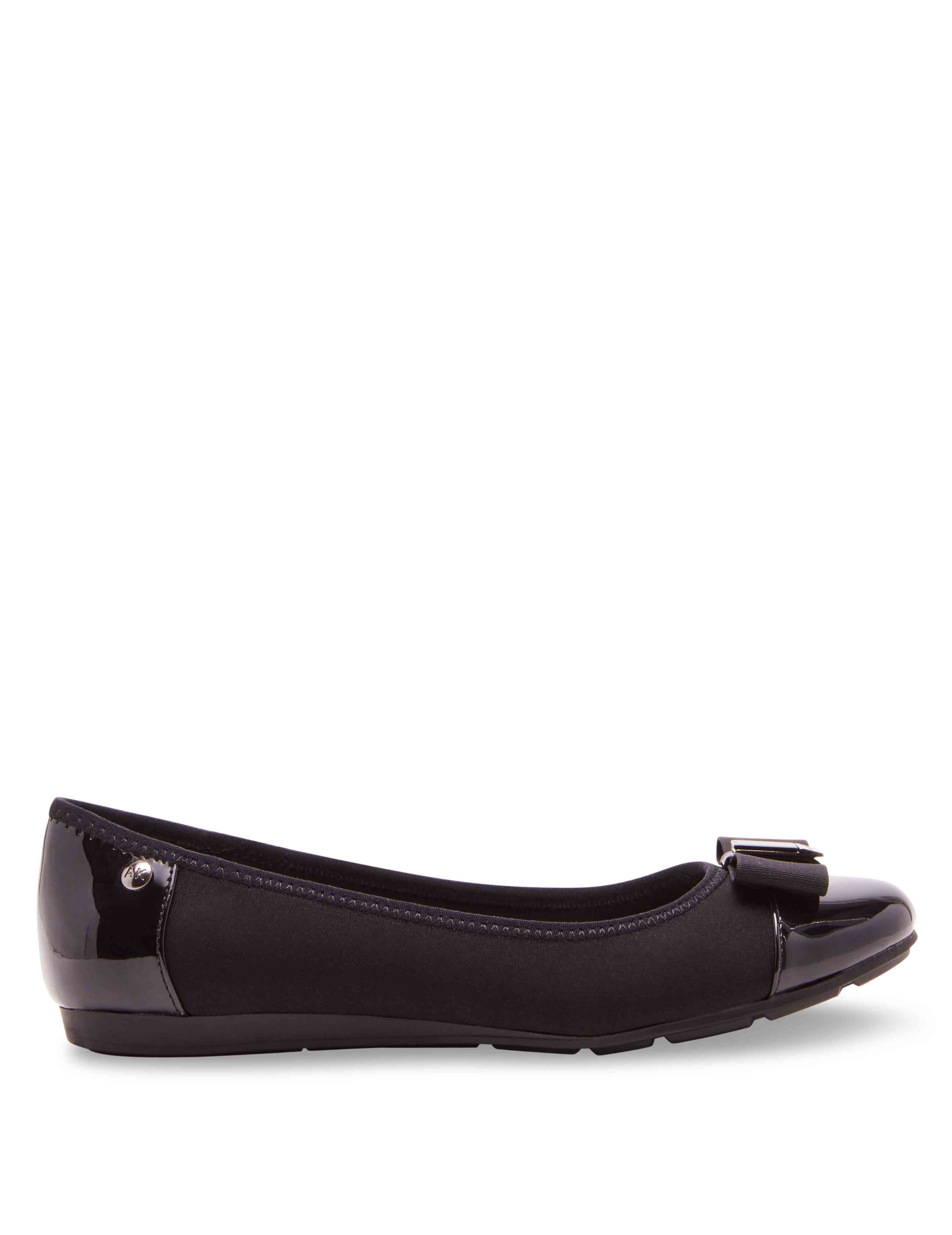 Anne Klein Alive Flat - Anne Klein Black Fabric