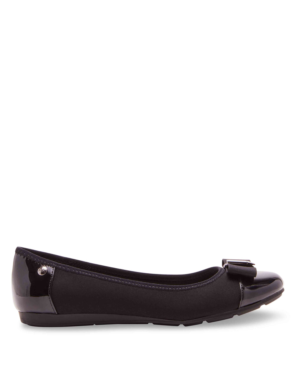 Anne Klein Alive Flat - Anne Klein Black Fabric