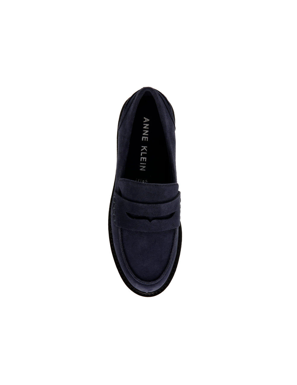 Emmylou Suede Loafer in Navy - Anne Klein Navy