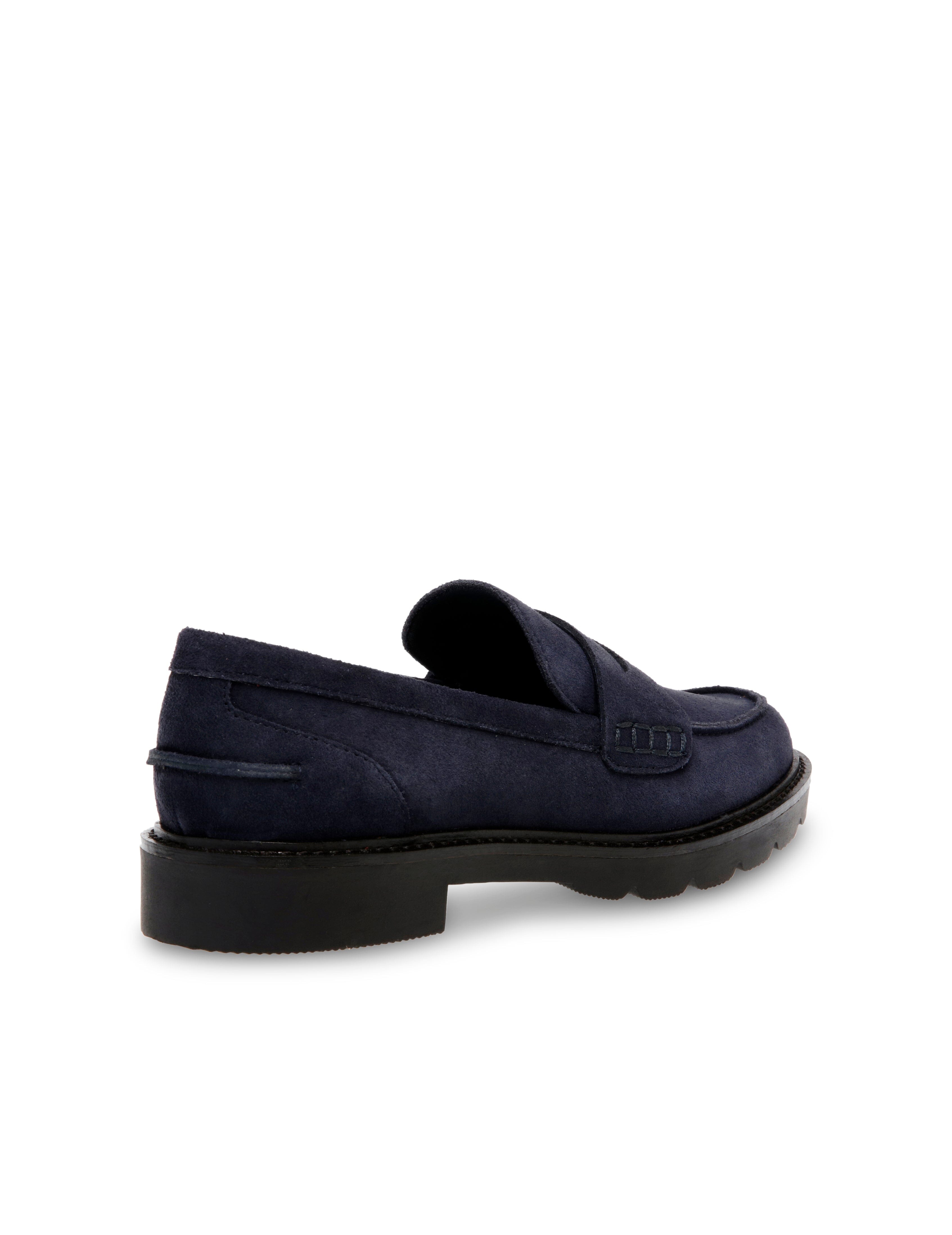 Emmylou Suede Loafer in Navy - Anne Klein Navy