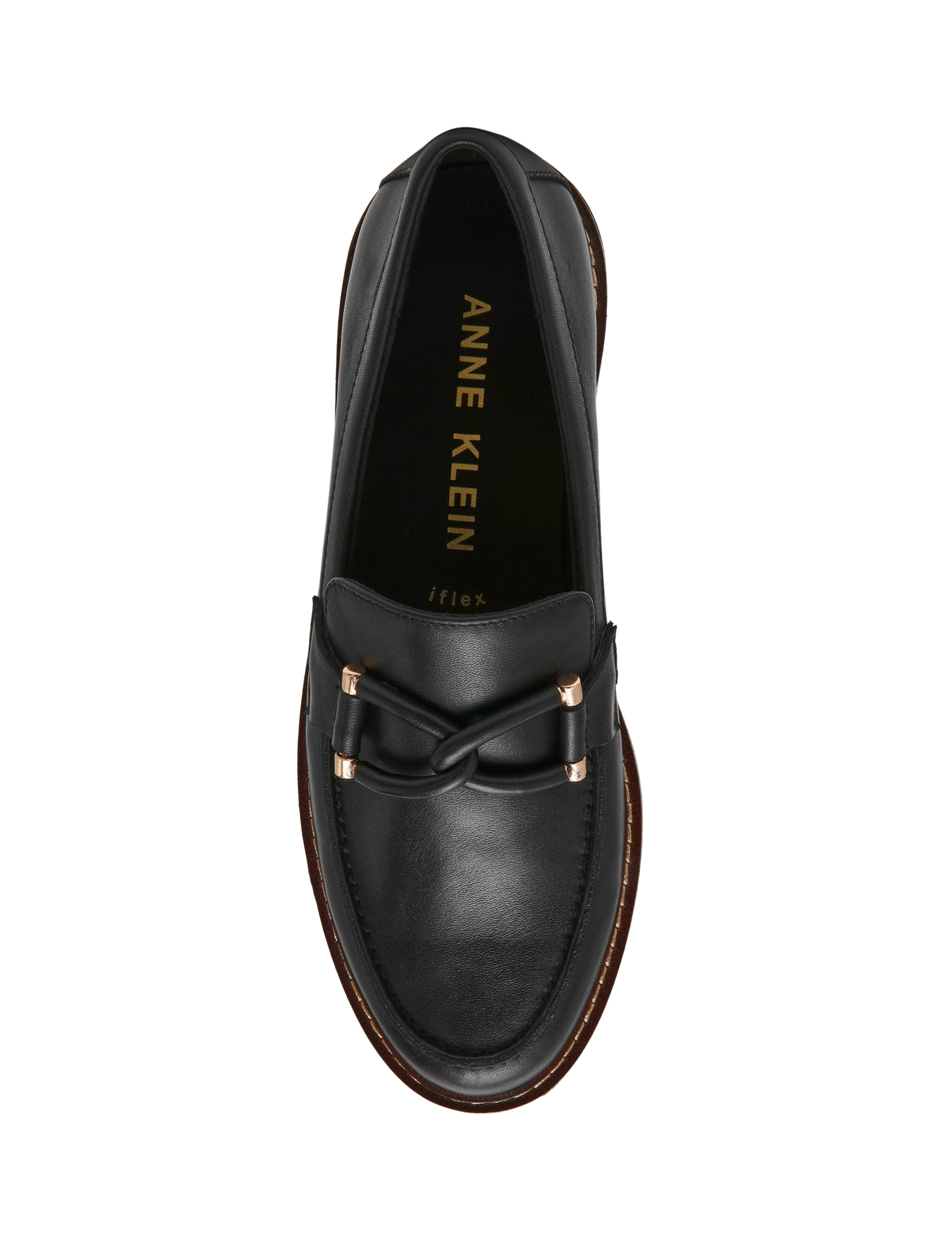Ellison Loafer - Sophisticated Comfort - Anne Klein Black Smooth