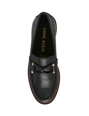 Ellison Loafer - Sophisticated Comfort - Anne Klein Black Smooth