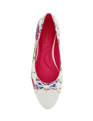 Luci Ballet Flat - Anne Klein White Floral