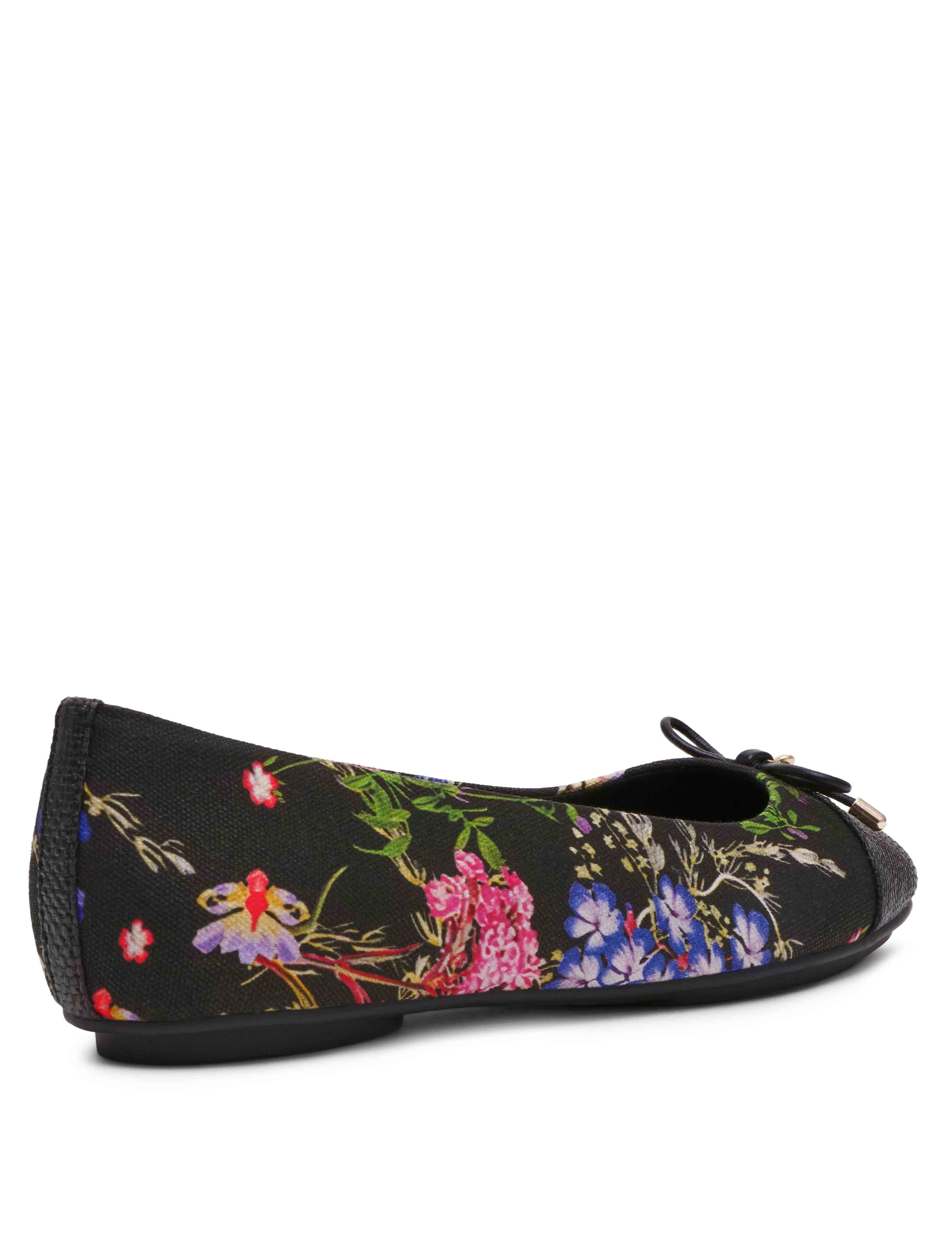 Luci Ballet Flat - Anne Klein Black Floral