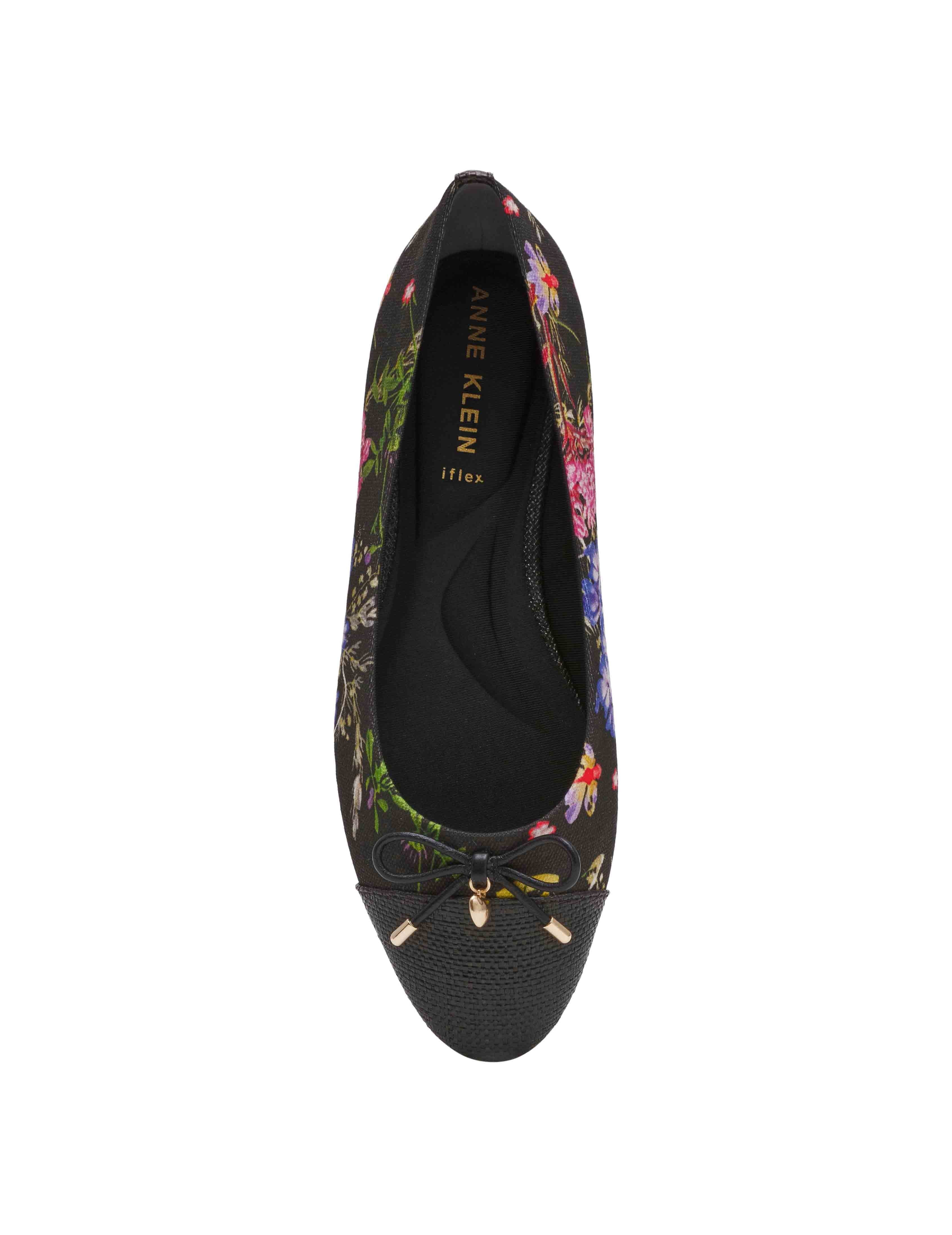 Luci Ballet Flat - Anne Klein Black Floral