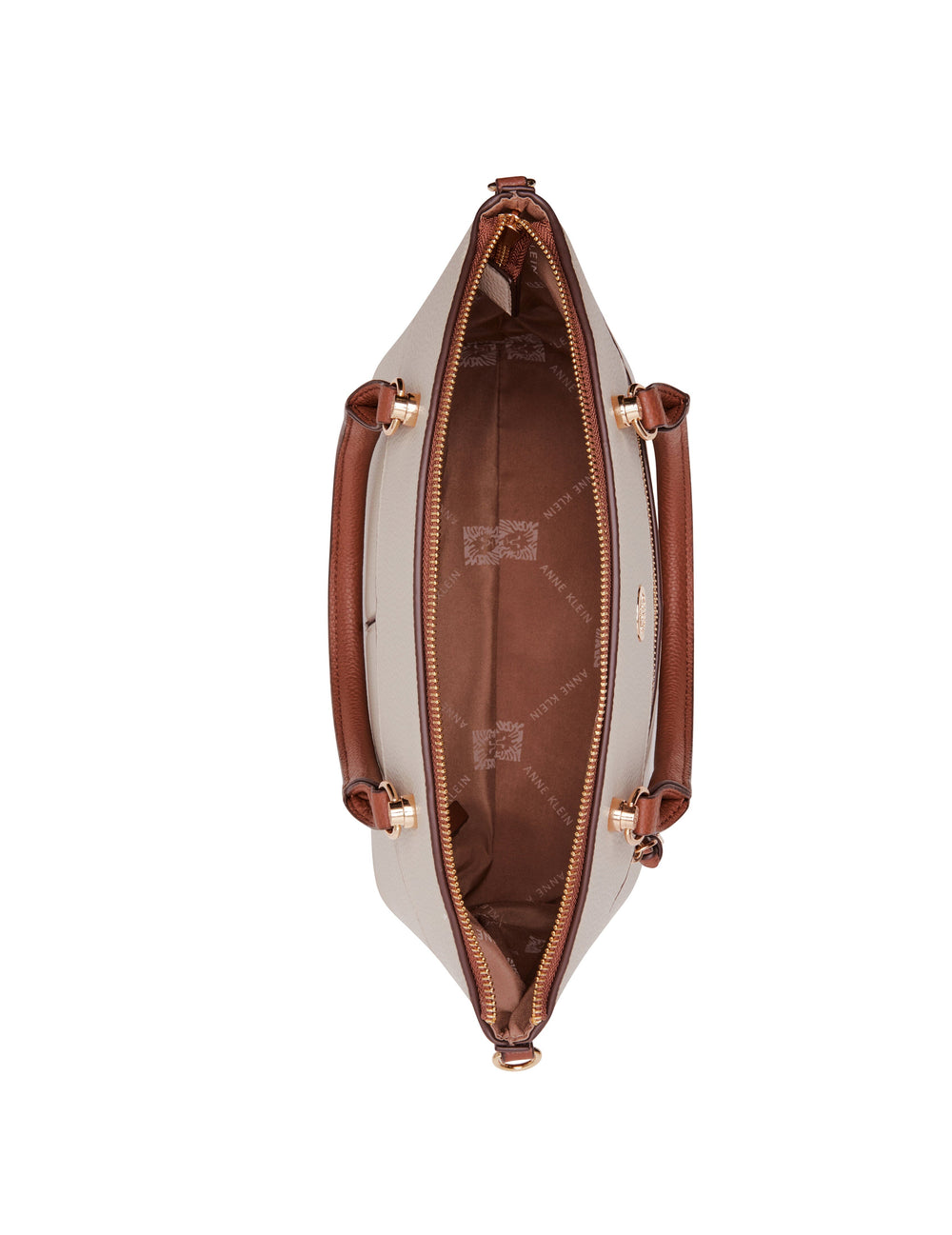 Dome Satchel Handbag with Crossbody Strap - Anne Klein