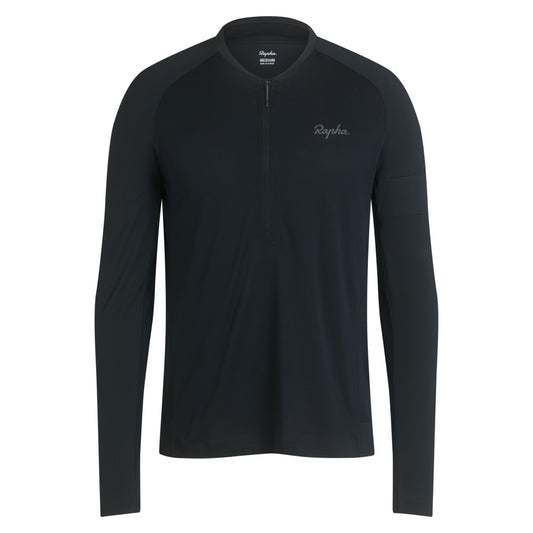 Rapha Explore Long Sleeve Zip Neck Tech T-shirt