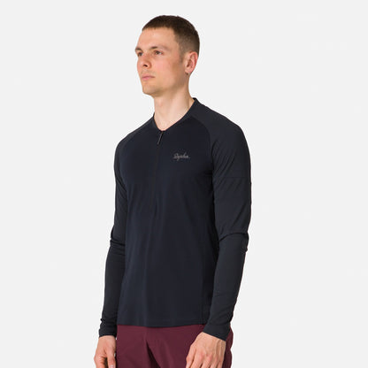 Rapha Explore Long Sleeve Zip Neck Tech T-shirt