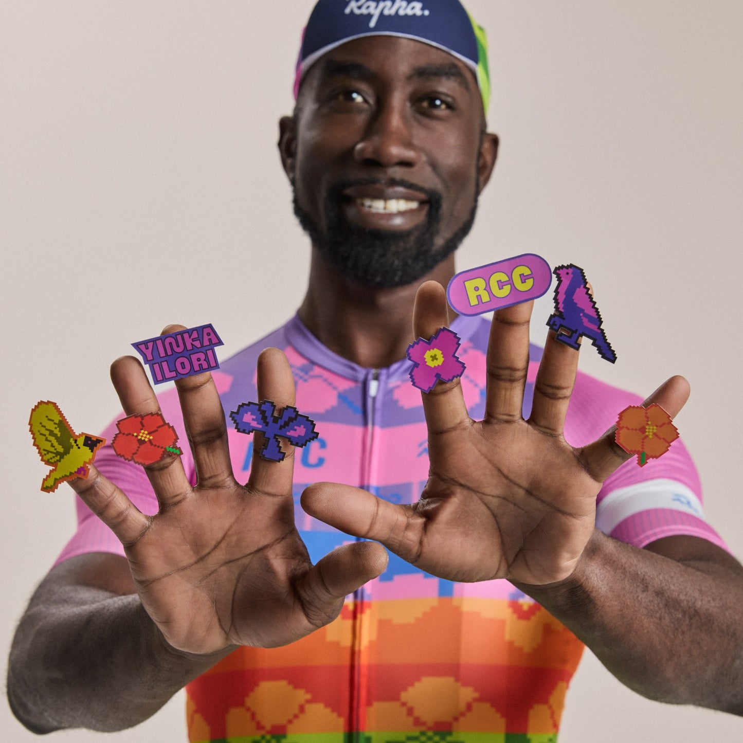 Rapha RCC + Yinka Ilori Sticker Pack