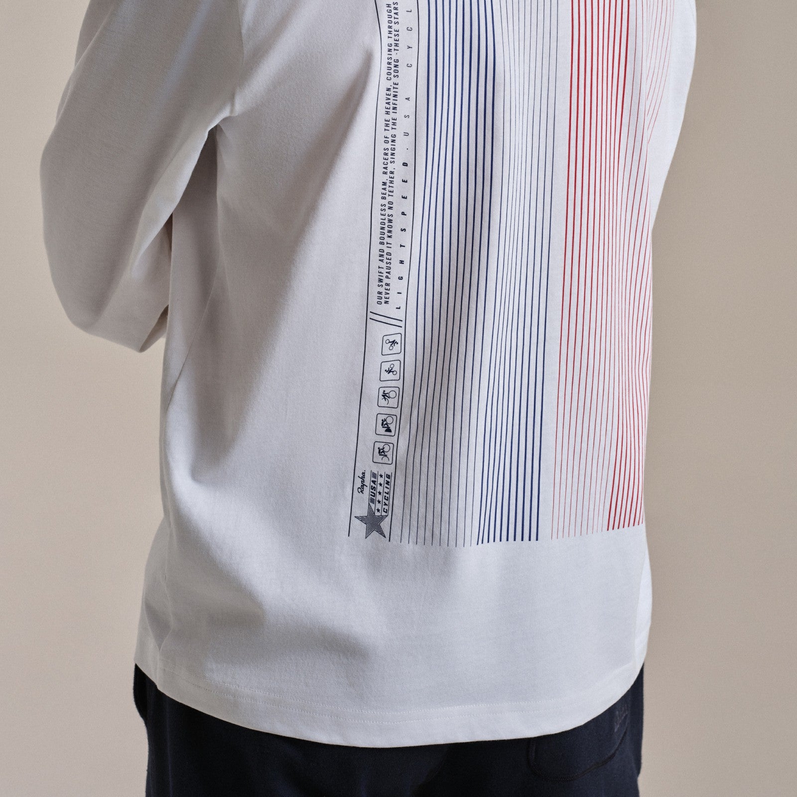 Rapha USA Long Sleeve Cotton T-Shirt